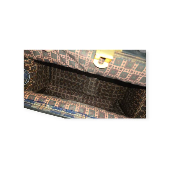 Joseph Louis Plaid Leather Men's Bag - Picture 6 of 6